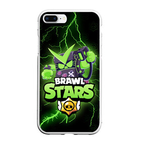 Чехол для iPhone 7Plus/8 Plus матовый с принтом BRAWL STARS VIRUS 8 BIT в Тюмени, Силикон | Область печати: задняя сторона чехла, без боковых панелей | 8 bit | bibi | brawl stars | crow | el brown | leon | leon shark | max | mecha | mecha crow | mr.p | sally leon | shark | virus 8 bit | werewolf | берли | биби | бравл старс | ворон | леон | макс | оборотень