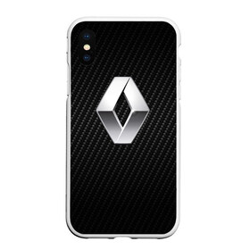 Чехол для iPhone XS Max матовый с принтом Renault Logo в Тюмени, Силикон | Область печати: задняя сторона чехла, без боковых панелей | Тематика изображения на принте: auto | clio | laguna | logan | megane | renault | reno | scenic | авто | автомобиль | ам | лого | рено