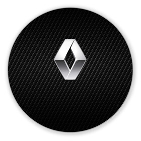 Коврик для мышки круглый с принтом Renault Logo в Тюмени, резина и полиэстер | круглая форма, изображение наносится на всю лицевую часть | auto | clio | laguna | logan | megane | renault | reno | scenic | авто | автомобиль | ам | лого | рено