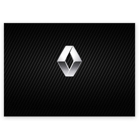 Поздравительная открытка с принтом Renault Logo в Тюмени, 100% бумага | плотность бумаги 280 г/м2, матовая, на обратной стороне линовка и место для марки
 | Тематика изображения на принте: auto | clio | laguna | logan | megane | renault | reno | scenic | авто | автомобиль | ам | лого | рено