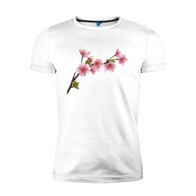 Мужская футболка премиум с принтом Весна 2020. в Тюмени, 92% хлопок, 8% лайкра | приталенный силуэт, круглый вырез ворота, длина до линии бедра, короткий рукав | весенние картинки | весна | весна 2020 | зелнь | прекрасное время года | прикольные картинки | природа | птицы | тюльпаны | цветы