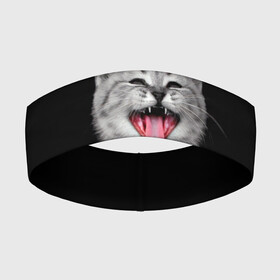 Повязка на голову 3D с принтом Кричащий кот. в Тюмени,  |  | животные | звери | зевающий кот | кися | кот | котенок | котики | коты | кричащий кот | минимализм | питомцы | прикольные картинки
