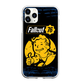 Чехол для iPhone 11 Pro Max матовый с принтом FALLOUT_76 в Тюмени, Силикон |  | Тематика изображения на принте: 101 | 111 | 13 | 76 | atom cats | bethesda | brotherhood of steel | fallout | nuka cola | tunnel snakes | vault | war | братство стали | война | убежище | фолаут | фоллаут | ядер кола