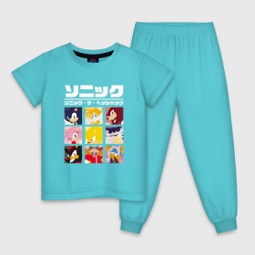 Детская пижама хлопок с принтом Японский Sonic в Тюмени, 100% хлопок |  брюки и футболка прямого кроя, без карманов, на брюках мягкая резинка на поясе и по низу штанин
 | 16бит | 8бит | dendy | hedgehog | japan | movie | sega | sonic | the | в японском стиле | винтаж | денди | ёжик | игра | иероглифы | йероглифы | кино | сега | соник | фильм | японский