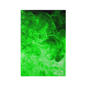 Обложка для паспорта матовая кожа с принтом ОГОНЬ GREEN NEON в Тюмени, натуральная матовая кожа | размер 19,3 х 13,7 см; прозрачные пластиковые крепления | Тематика изображения на принте: битва огней | зеленый | неон | неоновый | огонь | пламя | пожар | салатовый | стихия | текстура | цветной | яркий