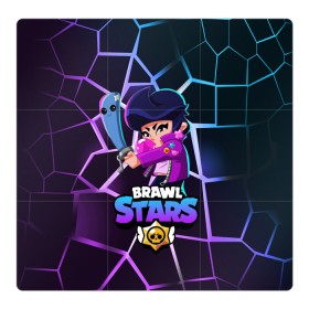 Магнитный плакат 3Х3 с принтом BRAWL STARS BIBI в Тюмени, Полимерный материал с магнитным слоем | 9 деталей размером 9*9 см | bibi | brawl | brawl stars | crow | leon | max | sally | shark | stars | акула | биби | бравл | бравл старс | браво старс | игра | компьютерная | кров | леон | леон акула | старс | шарк