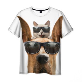 Мужская футболка 3D с принтом Блатные животные. в Тюмени, 100% полиэфир | прямой крой, круглый вырез горловины, длина до линии бедер | Тематика изображения на принте: dog | блатной кот | животные | животные.
кот | звери | котенок | коты | минимализм | питомцы | прикольные картинки | собака