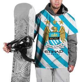 Накидка на куртку 3D с принтом Манчестер Сити в Тюмени, 100% полиэстер |  | Тематика изображения на принте: manchester city | англия | горожане | манчестер сити | орёл | сити | футбол