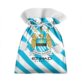 Подарочный 3D мешок с принтом Манчестер Сити в Тюмени, 100% полиэстер | Размер: 29*39 см | manchester city | англия | горожане | манчестер сити | орёл | сити | футбол