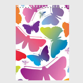 Скетчбук с принтом Бабочки паттерн в Тюмени, 100% бумага
 | 48 листов, плотность листов — 100 г/м2, плотность картонной обложки — 250 г/м2. Листы скреплены сверху удобной пружинной спиралью | butterflies | butterfly | spring | бабочка | бобочки | весна | животные | красиво | крыло | мотыльки | насекомое | насекомые | чешуекрылые