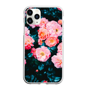 Чехол для iPhone 11 Pro Max матовый с принтом Dark flowers в Тюмени, Силикон |  | dark | flowers | leaves | roses | весна | лепестки | розы | сад | цветы