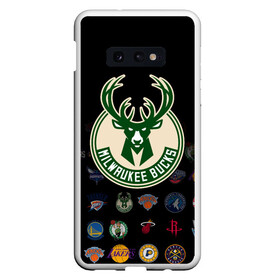 Чехол для Samsung S10E с принтом Milwaukee Bucks (3) в Тюмени, Силикон | Область печати: задняя сторона чехла, без боковых панелей | ball | basketball | milwaukee bucks | sport | streetball | баскетбол | милуоки бакс | мяч | нба | спорт | стритбол