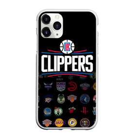 Чехол для iPhone 11 Pro матовый с принтом Los Angeles Clippers (2) в Тюмени, Силикон |  | Тематика изображения на принте: ball | basketball | clippers | sport | streetball | баскетбол | клипперс | мяч | нба | спорт | стритбол