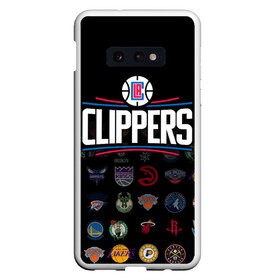 Чехол для Samsung S10E с принтом Los Angeles Clippers (2) в Тюмени, Силикон | Область печати: задняя сторона чехла, без боковых панелей | Тематика изображения на принте: ball | basketball | clippers | sport | streetball | баскетбол | клипперс | мяч | нба | спорт | стритбол