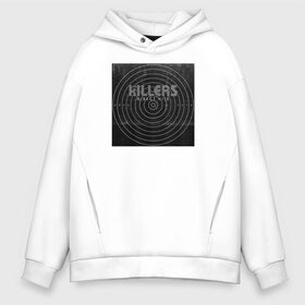 Мужское худи Oversize хлопок с принтом The Killers в Тюмени, френч-терри — 70% хлопок, 30% полиэстер. Мягкий теплый начес внутри —100% хлопок | боковые карманы, эластичные манжеты и нижняя кромка, капюшон на магнитной кнопке | the killers | инди рок | музыка | рок | рок группа