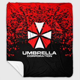 Плед с рукавами с принтом Umbrella Corporation в Тюмени, 100% полиэстер | Закругленные углы, все края обработаны. Ткань не мнется и не растягивается. Размер 170*145 | resident evil | umbrella corporation | амбрелла | амбрелла корпорейшн | вирус | вымышленная военная и фармацевтическая корпорация | игра | умбрелла