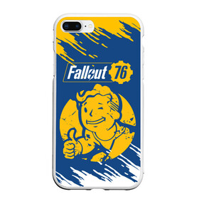 Чехол для iPhone 7Plus/8 Plus матовый с принтом FALLOUT_76 в Тюмени, Силикон | Область печати: задняя сторона чехла, без боковых панелей | Тематика изображения на принте: 101 | 111 | 13 | 76 | atom cats | bethesda | brotherhood of steel | fallout | nuka cola | tunnel snakes | vault | war | братство стали | война | убежище | фолаут | фоллаут | ядер кола