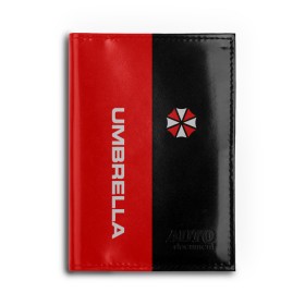 Обложка для автодокументов с принтом Umbrella Corporation. в Тюмени, натуральная кожа |  размер 19,9*13 см; внутри 4 больших “конверта” для документов и один маленький отдел — туда идеально встанут права | resident evil | umbrella corporation | амбрелла | амбрелла корпорейшн | вирус | вымышленная военная и фармацевтическая корпорация | игра | умбрелла