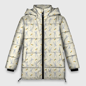 Женская зимняя куртка 3D с принтом Багз Банни паттерн в Тюмени, верх — 100% полиэстер; подкладка — 100% полиэстер; утеплитель — 100% полиэстер | длина ниже бедра, силуэт Оверсайз. Есть воротник-стойка, отстегивающийся капюшон и ветрозащитная планка. 

Боковые карманы с листочкой на кнопках и внутренний карман на молнии | bugs bunny | looney tunes | vdzabma | багз банни | луни тюнз