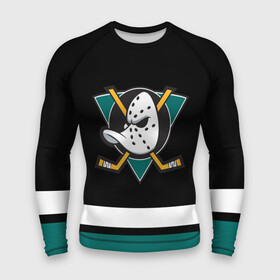 Мужской рашгард 3D с принтом Анахайм Дакс в Тюмени,  |  | anaheim | anaheim ducks | ducks | hockey | nhl | usa | дакс | нхл | спорт | сша | хоккей | шайба