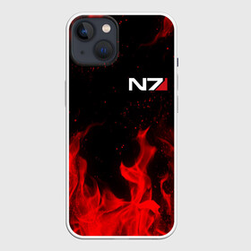 Чехол для iPhone 13 с принтом MASS EFFECT N7 RED FIRE   МАСС ЭФФЕКТ Н7 ОГОНЬ в Тюмени,  |  | bioware | n7 | shepard | броня | жнецы | костюм | масс эффект | н7 | стальная броня | шепард | эффект массы