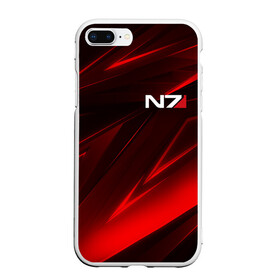 Чехол для iPhone 7Plus/8 Plus матовый с принтом MASS EFFECT N7 в Тюмени, Силикон | Область печати: задняя сторона чехла, без боковых панелей | Тематика изображения на принте: bioware | n7 | shepard | броня | жнецы | костюм | масс эффект | н7 | стальная броня | шепард | эффект массы