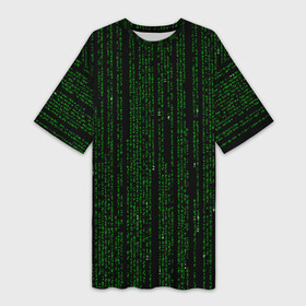 Платье-футболка 3D с принтом Матрица в Тюмени,  |  | covid 19 | crown | алгоритм | вирус | инфекция | карантин | кино | корона | коронавирус | маска | матрица | пандемия | перезагрузка | пневмония | эпидемия