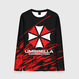 Мужской лонгслив 3D с принтом Umbrella Corporation. в Тюмени, 100% полиэстер | длинные рукава, круглый вырез горловины, полуприлегающий силуэт | resident evil | umbrella corporation | амбрелла | амбрелла корпорейшн | вирус | вымышленная военная и фармацевтическая корпорация | игра | умбрелла