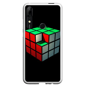 Чехол для Honor P Smart Z с принтом Кубик Рубика в Тюмени, Силикон | Область печати: задняя сторона чехла, без боковых панелей | 3d | головоломка | игры | кубик | мозг | недостающий | рубика | элемент