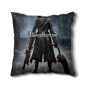 Подушка 3D с принтом Bloodborne. в Тюмени, наволочка – 100% полиэстер, наполнитель – холлофайбер (легкий наполнитель, не вызывает аллергию). | состоит из подушки и наволочки. Наволочка на молнии, легко снимается для стирки | bloodborne | bloodborne 2 | esport | game | playstation | бладборн | игра | киберспорт | киберспортсмен | порождение крови