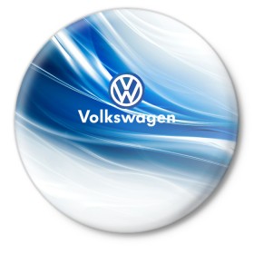 Значок с принтом Volkswagen. в Тюмени,  металл | круглая форма, металлическая застежка в виде булавки | 2020 | car | sport | volkswagen | авто | автомобильные | бренд | вирус | коронавирус | марка | машина | новый лого | спорт | стиль | фольксваген