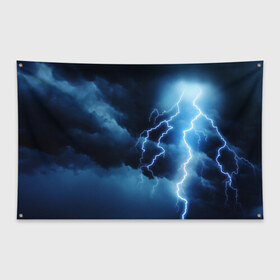 Флаг-баннер с принтом STORM в Тюмени, 100% полиэстер | размер 67 х 109 см, плотность ткани — 95 г/м2; по краям флага есть четыре люверса для крепления | Тематика изображения на принте: storm | textures | zippy | искры | молния | текстуры | фон | шторм