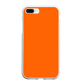 Чехол для iPhone 7Plus/8 Plus матовый с принтом Цвет апельсиновая корка в Тюмени, Силикон | Область печати: задняя сторона чехла, без боковых панелей | Тематика изображения на принте: orange peel | pantone | без рисунка | коричневый | лето весна | модный цвет 2020 | оранжевый | оттенок оранжевого | рыжий | цвет апельсиновая корка
