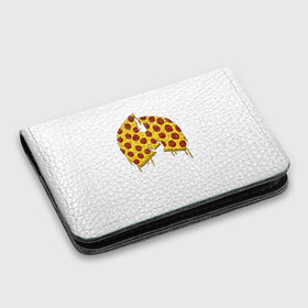 Картхолдер с принтом с принтом Pizza Clan в Тюмени, натуральная матовая кожа | размер 7,3 х 10 см; кардхолдер имеет 4 кармана для карт; | ghostface | method man | pizza | rap | rza | wu tang | ву танг | еда | метод мен | пицца | рэп