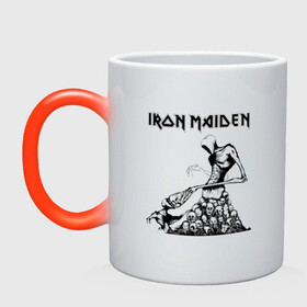 Кружка хамелеон с принтом IRON MAIDEN в Тюмени, керамика | меняет цвет при нагревании, емкость 330 мл | dave | iron maiden | murray | music | percy harris | rock | адриан смит | айрон мэйден | брюс дикинсон | дэйв мюррей | железная дева | музик | нико макбрэйн | рок | стив харрис | ужасы | хеви метал | яник герс