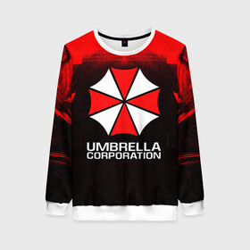 Женский свитшот 3D с принтом UMBRELLA CORP в Тюмени, 100% полиэстер с мягким внутренним слоем | круглый вырез горловины, мягкая резинка на манжетах и поясе, свободная посадка по фигуре | ada wong | biohazard | leon | nemesis | project resistance | raccoon city | re | re3 | resident evil | resident evil 3 | rpd | stars | umbrella | ада вонг | амбрелла | немезис | ужасы