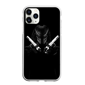 Чехол для iPhone 11 Pro Max матовый с принтом Killer Predator (Black) в Тюмени, Силикон |  | hitman | predator | хитман | хищник
