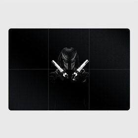 Магнитный плакат 3Х2 с принтом Killer Predator (Black) в Тюмени, Полимерный материал с магнитным слоем | 6 деталей размером 9*9 см | hitman | predator | хитман | хищник
