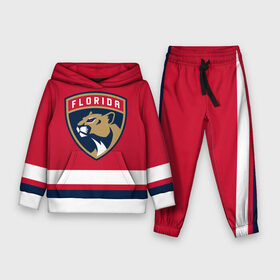 Детский костюм 3D (с толстовкой) с принтом Флорида Пантерз в Тюмени,  |  | florida | florida panthers | hockey | nhl | panthers | usa | нхл | пантерз | спорт | сша | флорида | флорида пантерз | хоккей | шайба