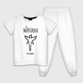 Детская пижама хлопок с принтом Nirvana In utero в Тюмени, 100% хлопок |  брюки и футболка прямого кроя, без карманов, на брюках мягкая резинка на поясе и по низу штанин
 | in utero | nirvana | nirvana in utero | smile | курт кобейн | нирвана | нирвана in utero
