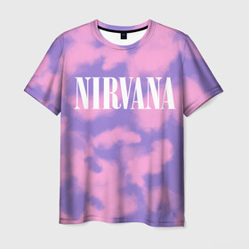 Мужская футболка 3D с принтом NIRVANA в Тюмени, 100% полиэфир | прямой крой, круглый вырез горловины, длина до линии бедер | in utero | nevermind | nirvana | nirvana in utero | nirvana logo | smile | курт кобейн | нирвана | нирвана in utero | нирвана лого