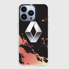 Чехол для iPhone 13 Pro с принтом Renault | Рено (+спина) в Тюмени,  |  | auto | clio | laguna | logan | megane | renault | reno | scenic | авто | автомобиль | ам | лого | рено