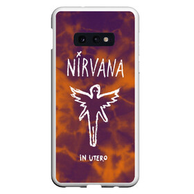 Чехол для Samsung S10E с принтом NIRVANA в Тюмени, Силикон | Область печати: задняя сторона чехла, без боковых панелей | in utero | nevermind | nirvana | nirvana in utero | nirvana logo | nirvana nevermind | smile | курт кобейн | нирвана | нирвана in utero | нирвана лого