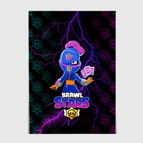 Постер с принтом BRAWL STARS TARA. в Тюмени, 100% бумага
 | бумага, плотность 150 мг. Матовая, но за счет высокого коэффициента гладкости имеет небольшой блеск и дает на свету блики, но в отличии от глянцевой бумаги не покрыта лаком | 8 bit | brawl stars | crow | leon | leon shark | max | mecha | mecha crow | mr.p | sally leon | shark | tara | virus 8 bit | werewolf leon | берли | бравл старс | ворон | леон | макс | оборотень | тара