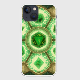 Чехол для iPhone 13 mini с принтом DnD Dices   Clever в Тюмени,  |  | dices lavander | dnd | dungeonse dragons | днд | игра | кубик | лаванда