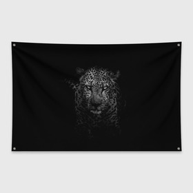 Флаг-баннер с принтом Леопард в Тюмени, 100% полиэстер | размер 67 х 109 см, плотность ткани — 95 г/м2; по краям флага есть четыре люверса для крепления | животные | звери | картинки | кошки | крупные | леопард | прикольные | хищник