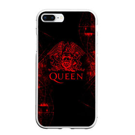 Чехол для iPhone 7Plus/8 Plus матовый с принтом Queen в Тюмени, Силикон | Область печати: задняя сторона чехла, без боковых панелей | queen | британская | группа | исполнитель | музыканты | рок | фредди меркьюри