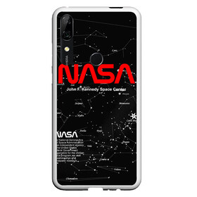 Чехол для Honor P Smart Z с принтом NASA в Тюмени, Силикон | Область печати: задняя сторона чехла, без боковых панелей | nasa | астронавт | вселенная | звёздная карта | звёзды | космический | космонавт | космонавтика | космос | наса | ракета | шатл