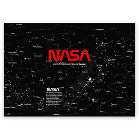 Поздравительная открытка с принтом NASA в Тюмени, 100% бумага | плотность бумаги 280 г/м2, матовая, на обратной стороне линовка и место для марки
 | Тематика изображения на принте: nasa | астронавт | вселенная | звёздная карта | звёзды | космический | космонавт | космонавтика | космос | наса | ракета | шатл