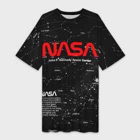 Платье-футболка 3D с принтом NASA в Тюмени,  |  | Тематика изображения на принте: nasa | астронавт | вселенная | звёздная карта | звёзды | космический | космонавт | космонавтика | космос | наса | ракета | шатл